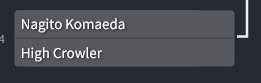 A bracket screenshot, showing Nagito Komaeda vs High Crowler is upcoming.